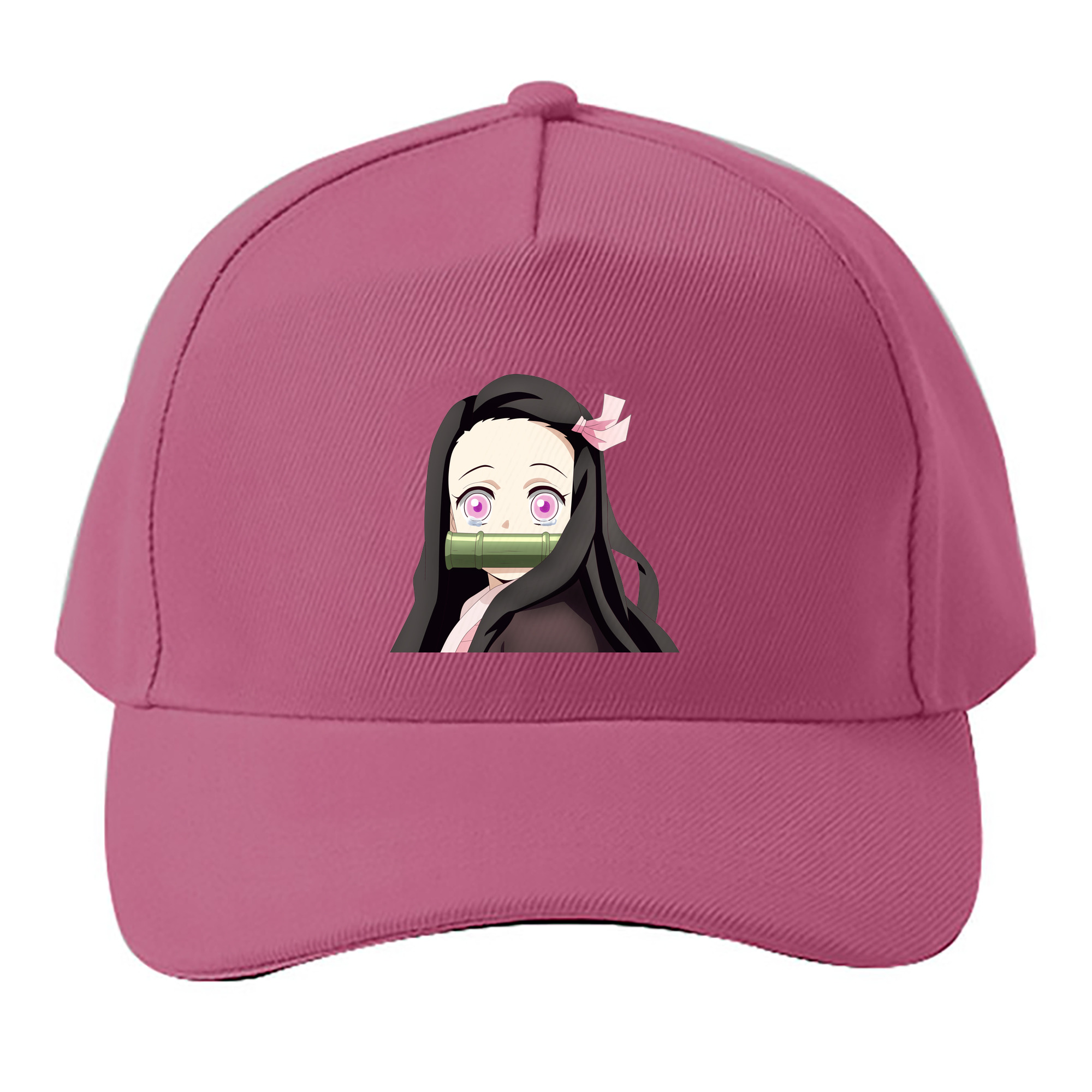 （画像用） 鬼滅の刃（きめつのやいば）竈門 禰󠄀豆子／かまど ねずこ Kamado Nezuko ベースボールキャップ 綿100％ 男女兼用 帽子 スポーツ